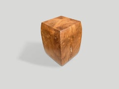 Andrianna Shamaris Minimalist Hand Carved Side Table