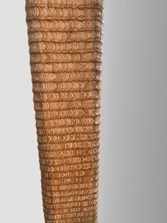 Andrianna Shamaris Minimalist Hand Carved Teak Wood Mirror