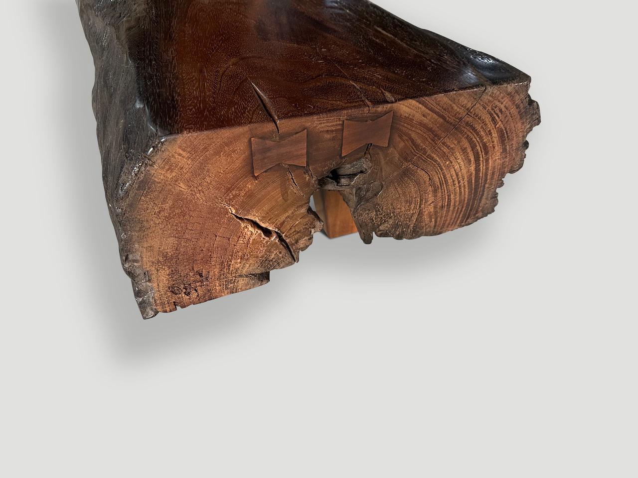Andrianna Shamaris Minimalist Log Style Coffee Table or Bench In Good Condition In New York, NY