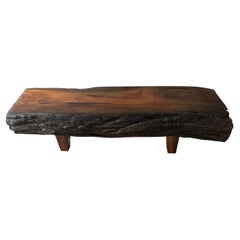 Andrianna Shamaris Minimalist Log Style Coffee Table or Bench