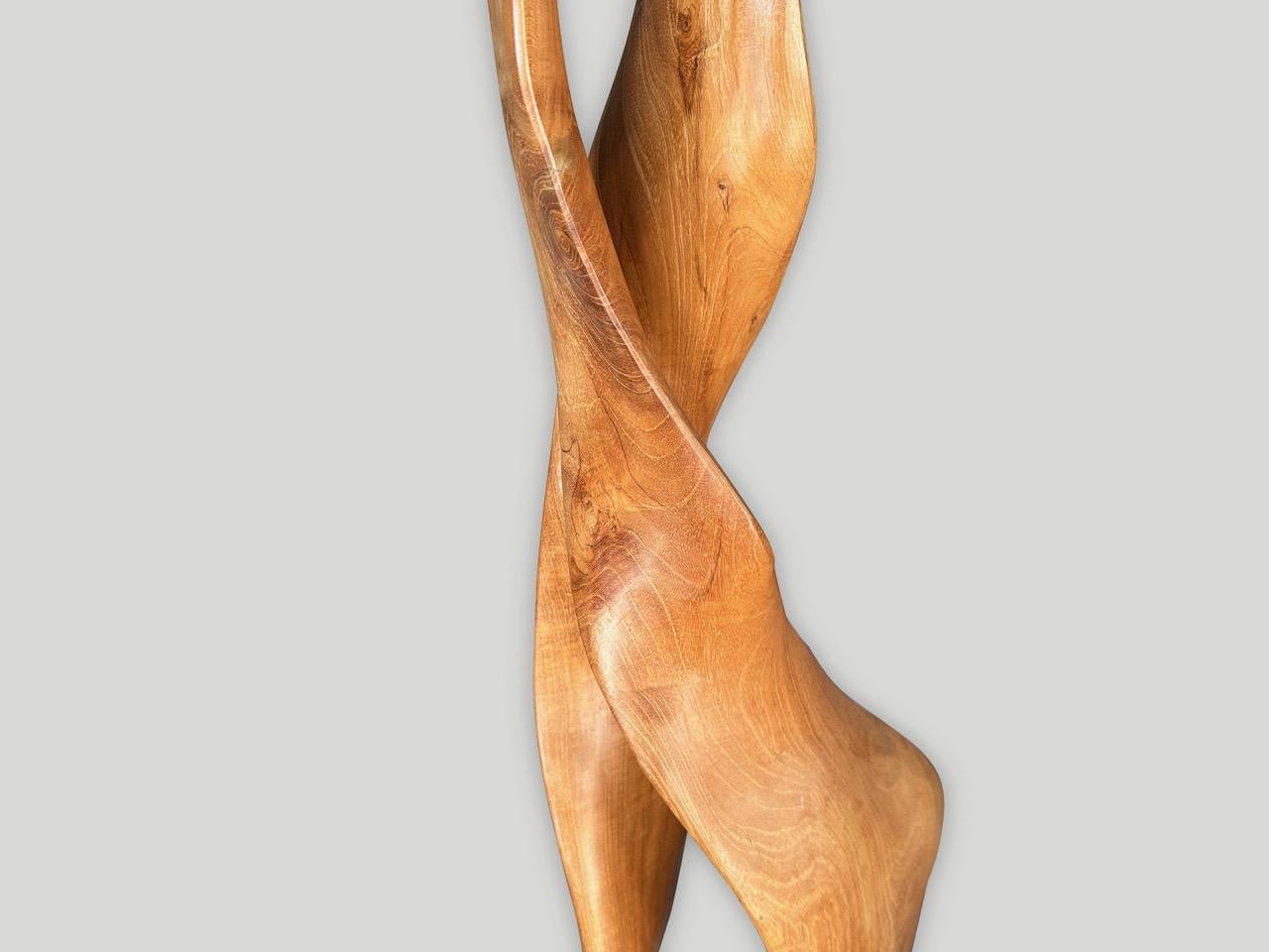 XXI secolo e contemporaneo Scultura minimalista in legno di mogano di Andrianna Shamaris in vendita