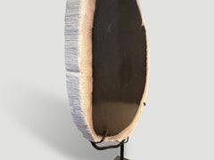 Andrianna Shamaris Minimalist Petrified Wood on Stand