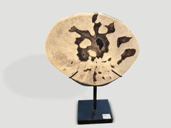 Andrianna Shamaris Minimalist Petrified Wood on Stand