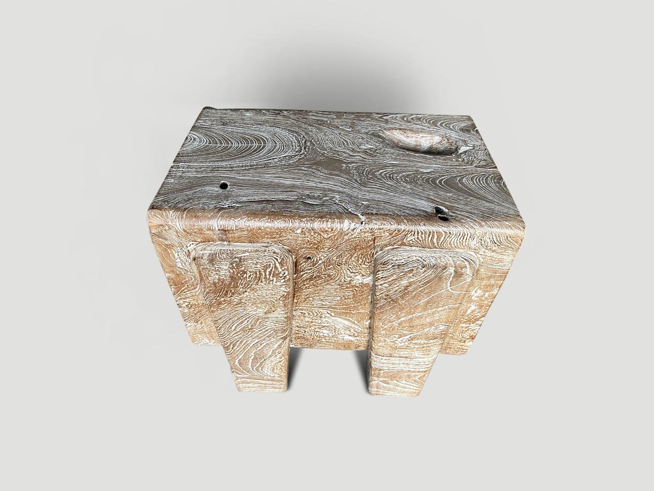Contemporary Andrianna Shamaris Minimalist Small Coffee Table or Side Table/Bench For Sale
