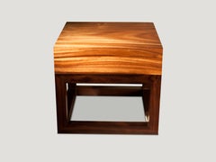 Andrianna Shamaris Minimalist Suar Wood Side Table