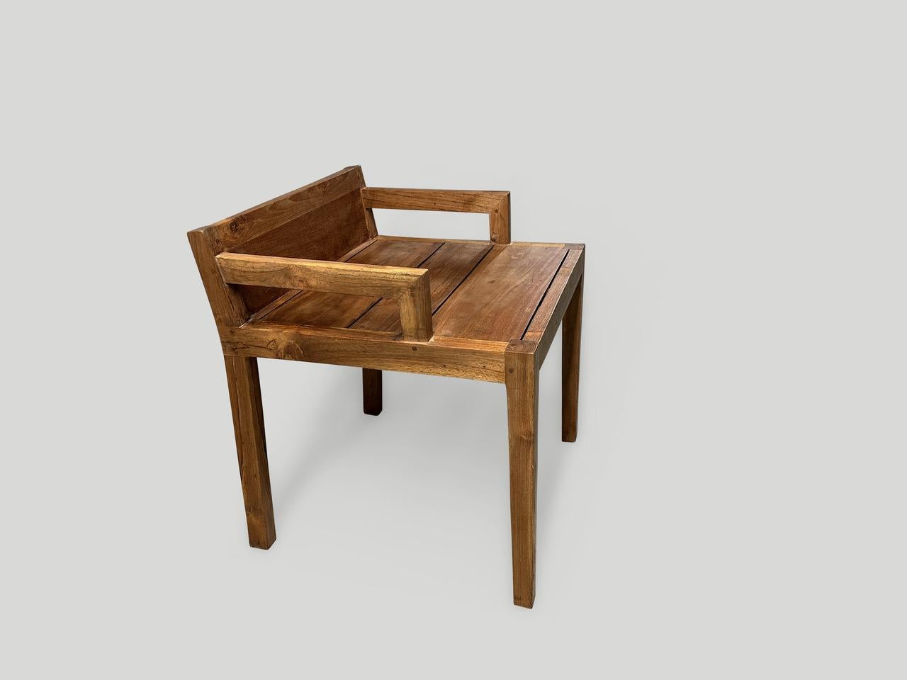 Andrianna Shamaris Sedia minimalista in Wood In condizioni ottime in vendita a New York, NY