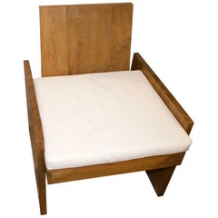 Andrianna Shamaris Silla de spa minimalista de madera de teca