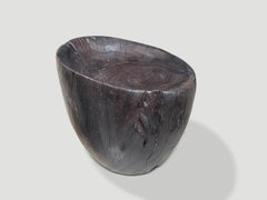 Andrianna Shamaris Modern Organic Hand Carved Minimalist Chair