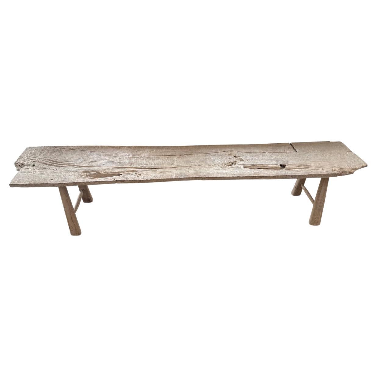 Andrianna Shamaris Modern Organic Teak Wood Bench or Coffee Table