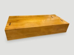 Andrianna Shamaris Modern Teak Wood Coffee Table