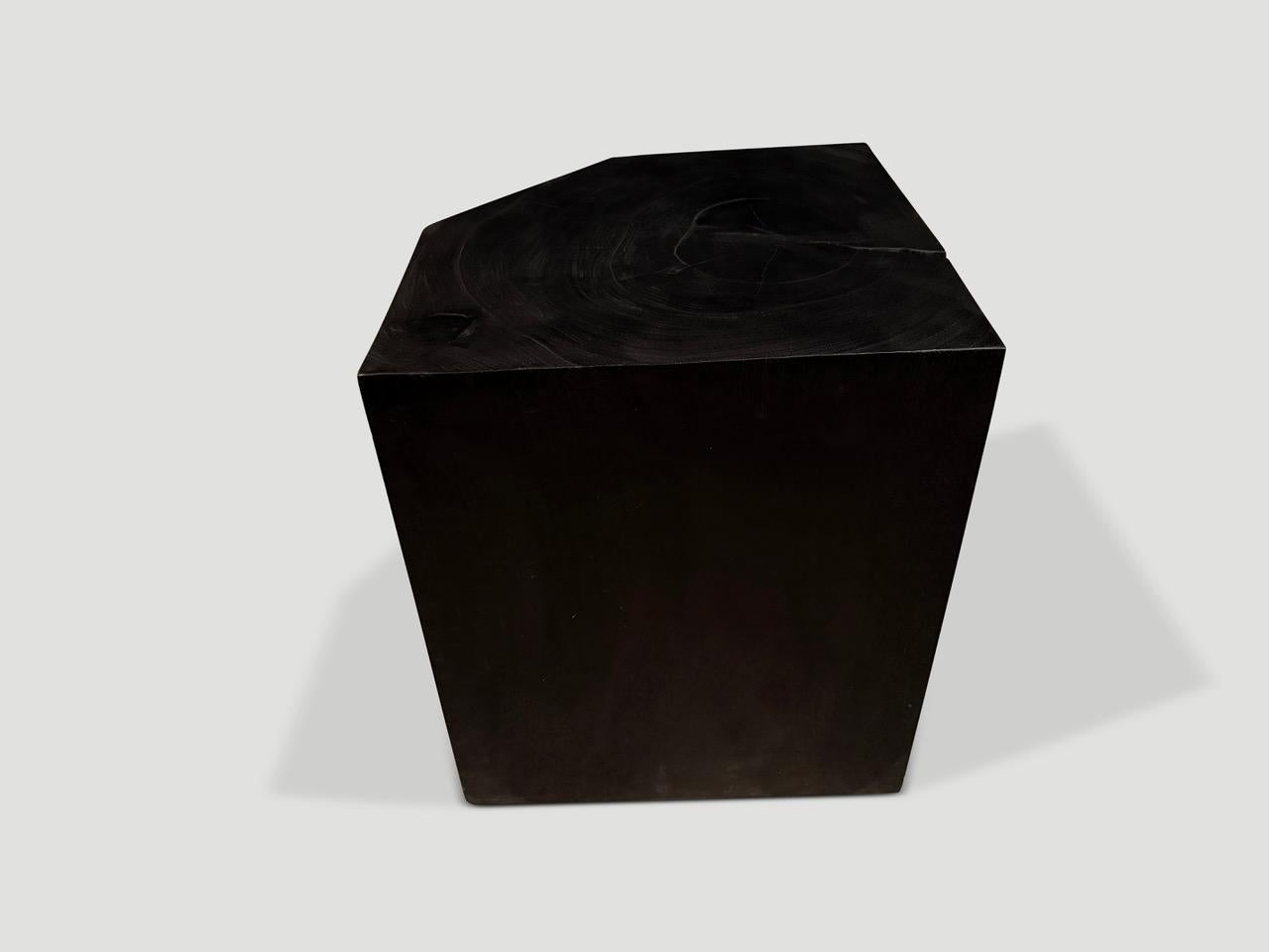 Organique Table d'appoint modulaire Andrianna Shamaris Charred en vente
