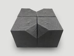 Andrianna Shamaris Modular Charred Suar Wood Coffee Table