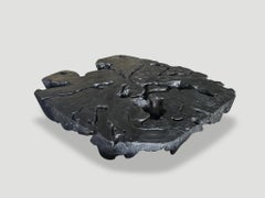 Andrianna Shamaris Monumental Charred Lychee Wood Coffee Table