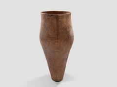 Andrianna Shamaris Sculptural Teak Container, Wabi-Sabi, Circa 1900