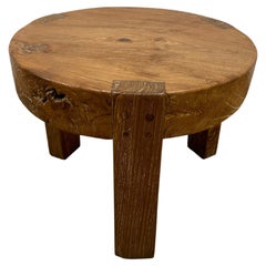 Tavolino rotondo in legno di teak naturale Andrianna Shamaris
