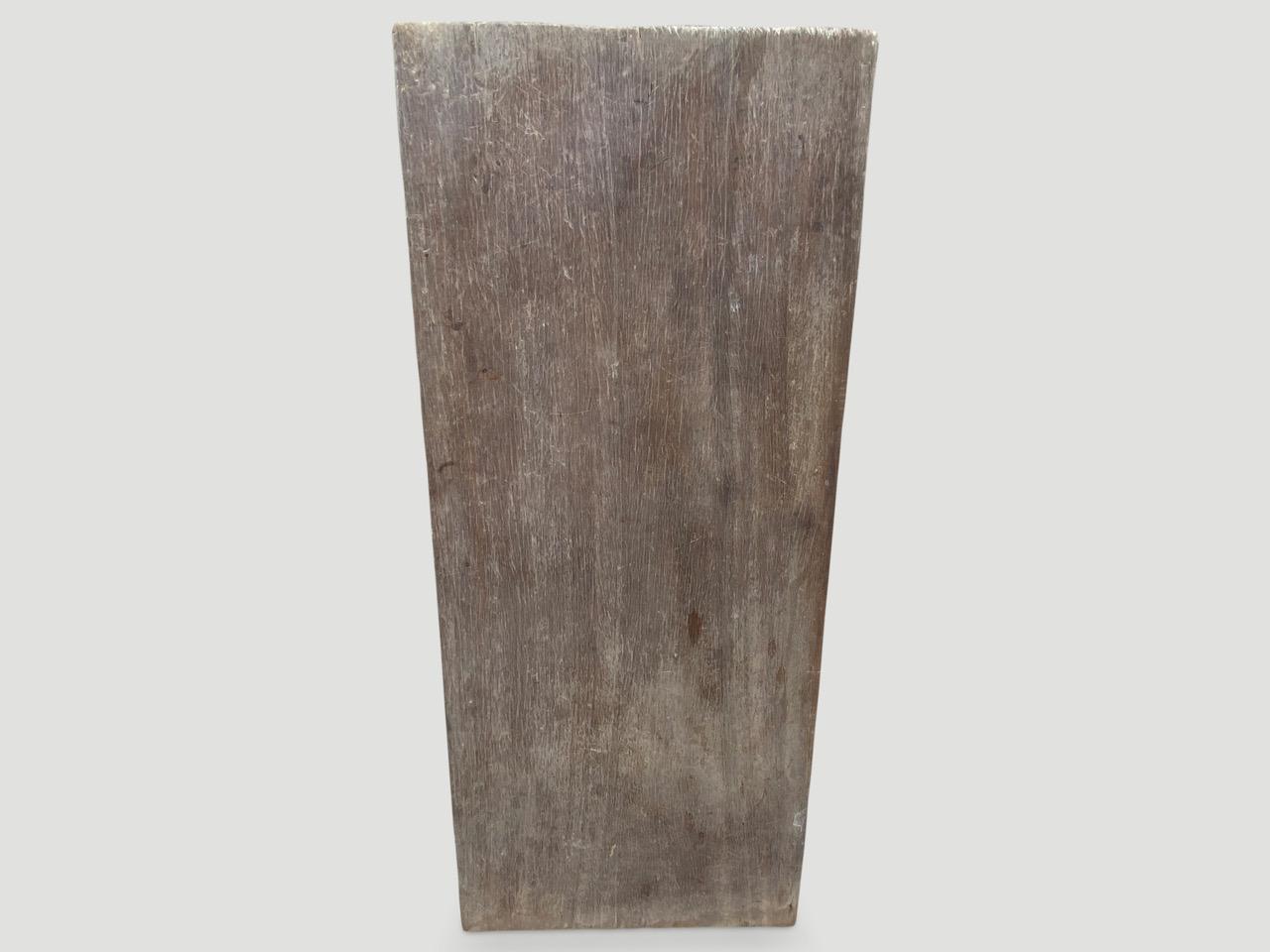 Mid-Century Modern Andrianna Shamaris Nias Wood Single Panel For Sale
