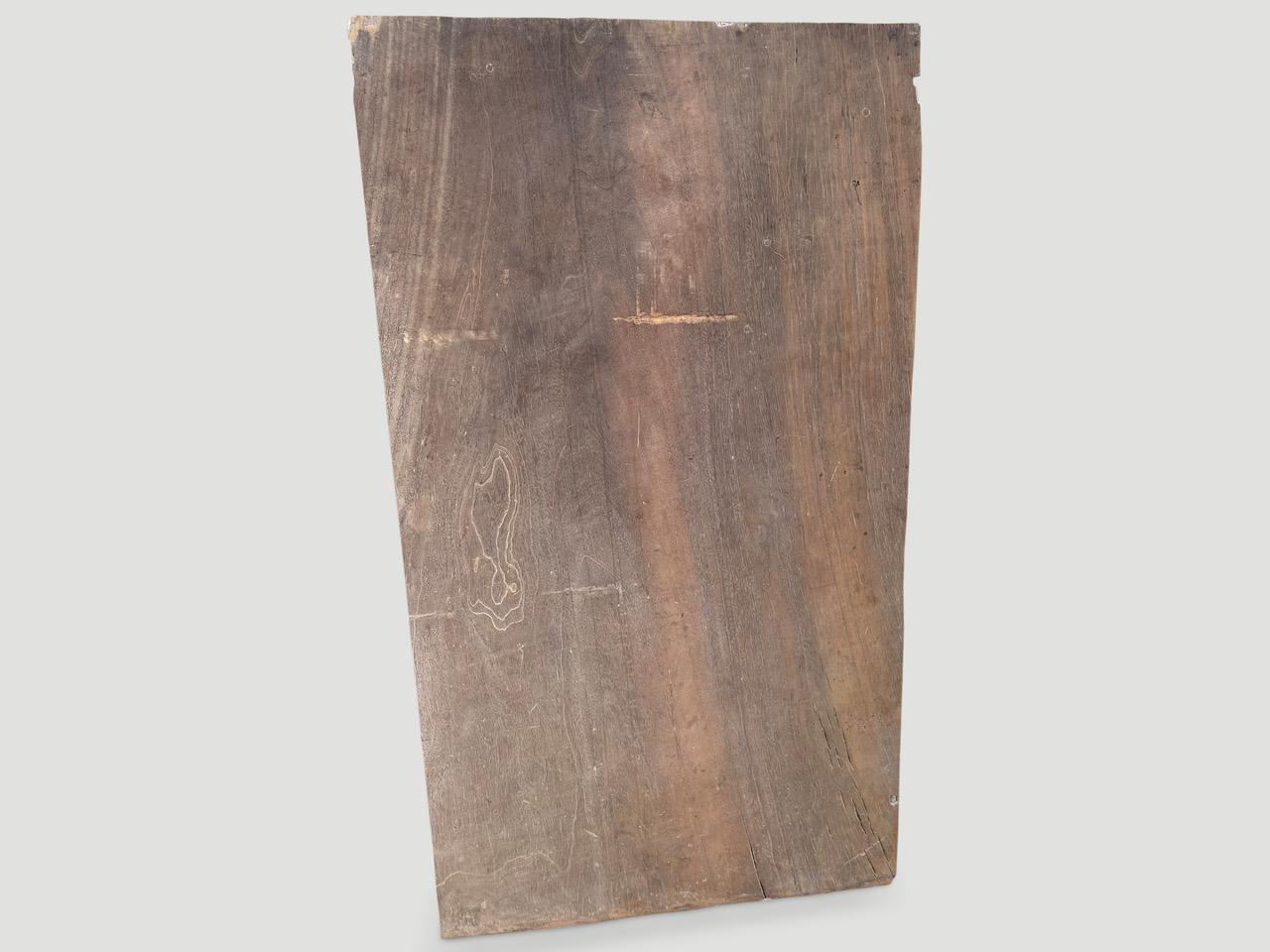 Organic Modern Nias Wood Single Panel For Sale