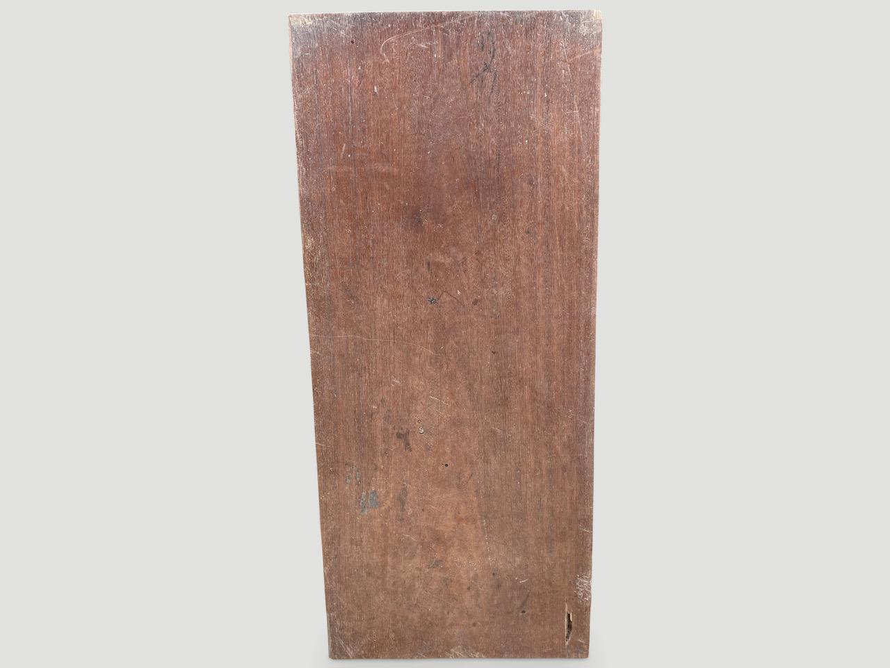 Andrianna Shamaris Nias Wood Single Panel In Excellent Condition For Sale In New York, NY