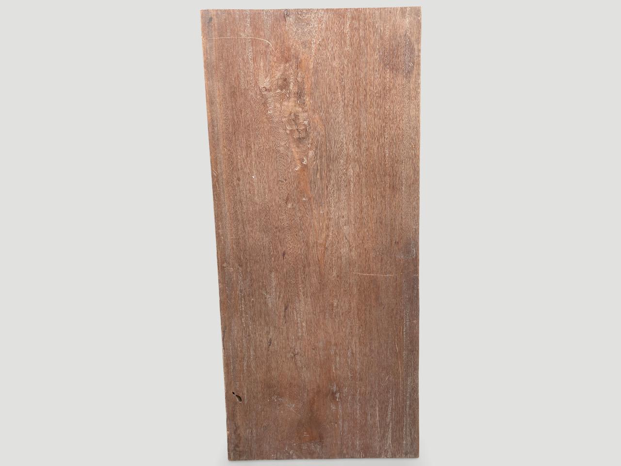 Organic Modern Andrianna Shamaris Nias Wood Single Panel For Sale