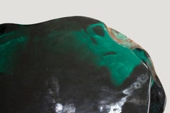 Andrianna Shamaris Obsidian Volcanic Glass Side Table