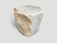 Andrianna Shamaris Onyx Sculptural Side Table