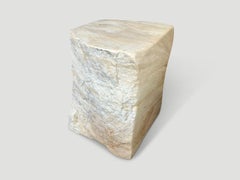 Andrianna Shamaris Onyx Sculptural Side Table