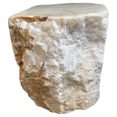 Andrianna Shamaris Onyx Sculptural Side Table