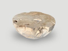 Andrianna Shamaris Organic Bleached Teak Wood Coffee Table