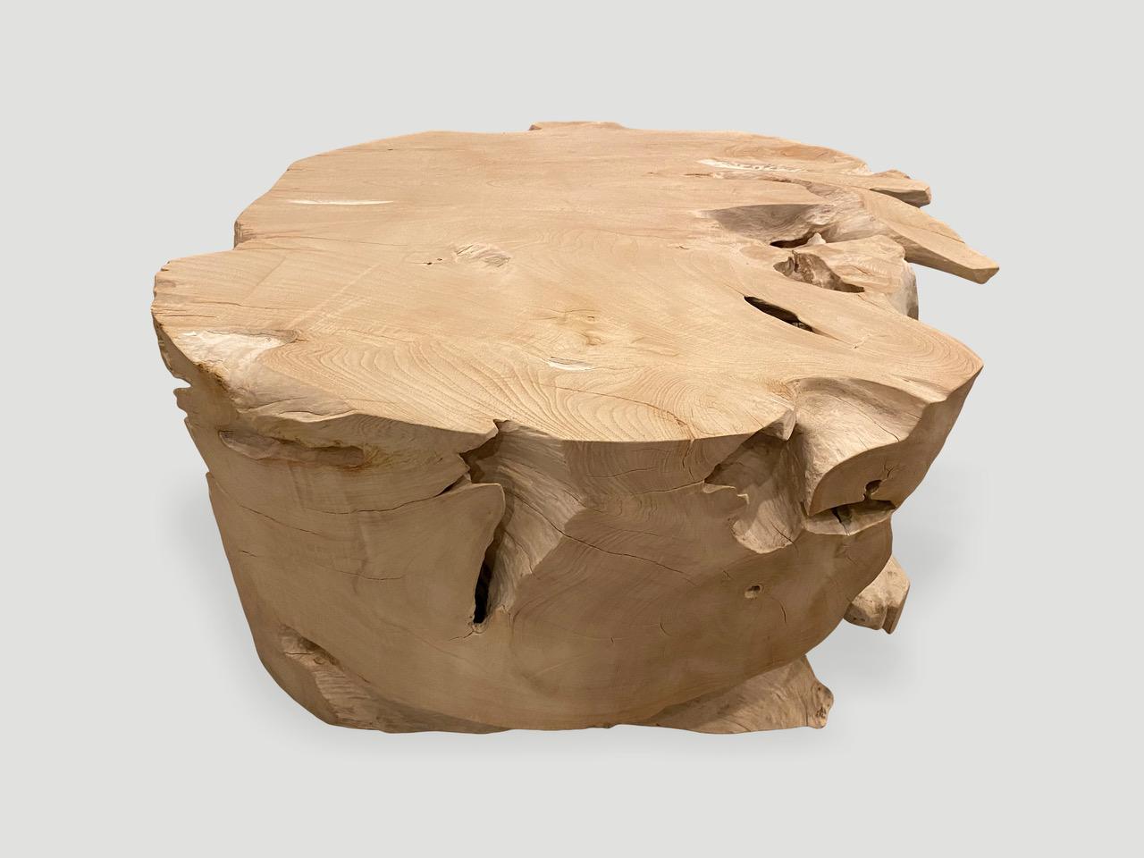 bleached wood coffee table