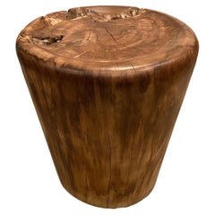 Andrianna Shamaris Organic Natural Teak Wood Tray Side Table