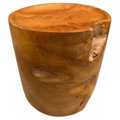Andrianna Shamaris Organic Natural Teak Wood Tray Side Table