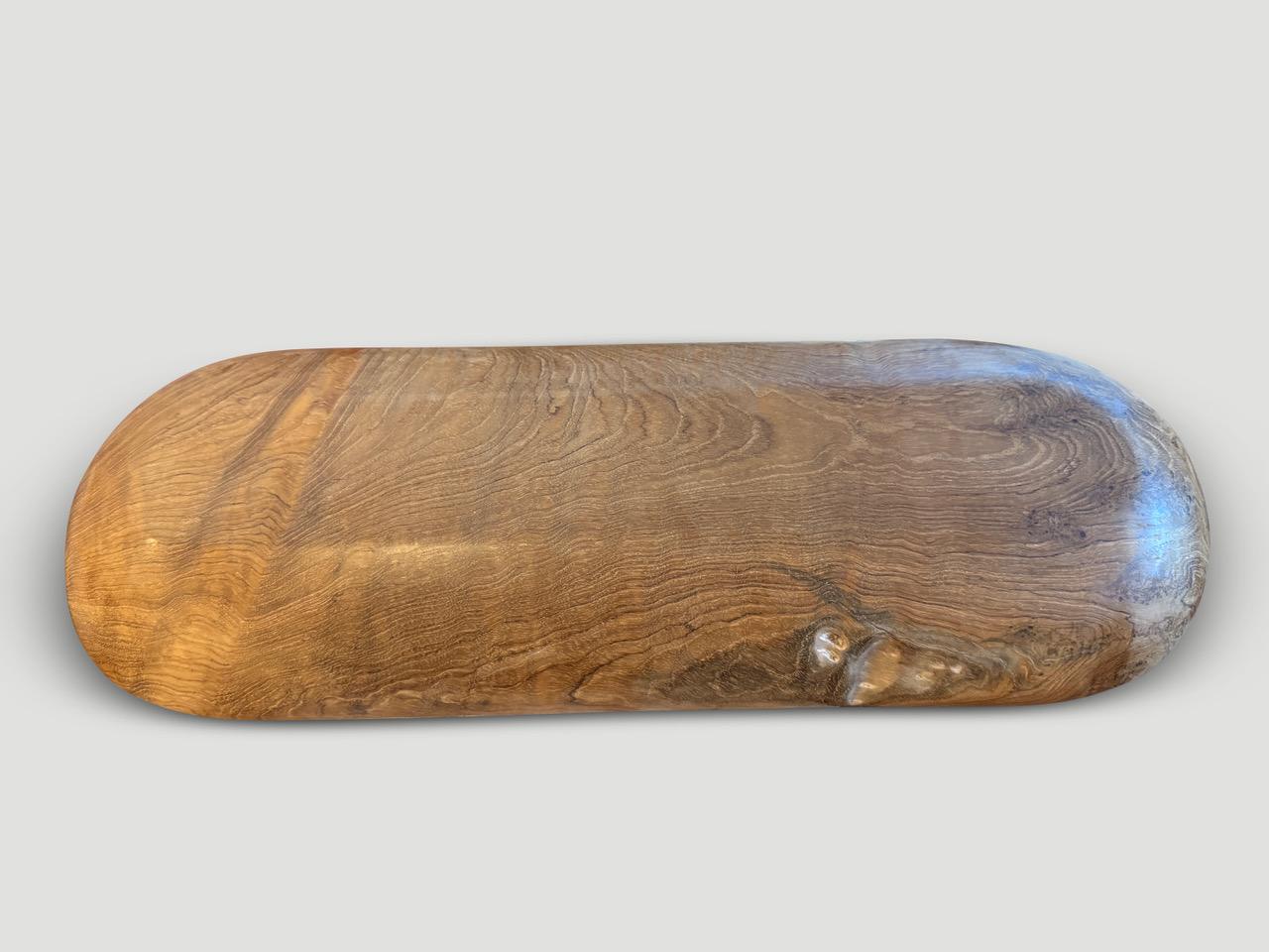Organico moderno Piatto ovale in Wood di Andrianna Shamaris in vendita