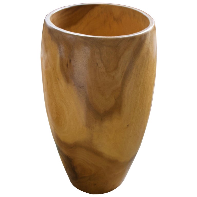 Andrianna Shamaris Palm Wood Container For Sale at 1stDibs