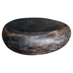 Andrianna Shamaris Pebble Style Charred Coffee Table