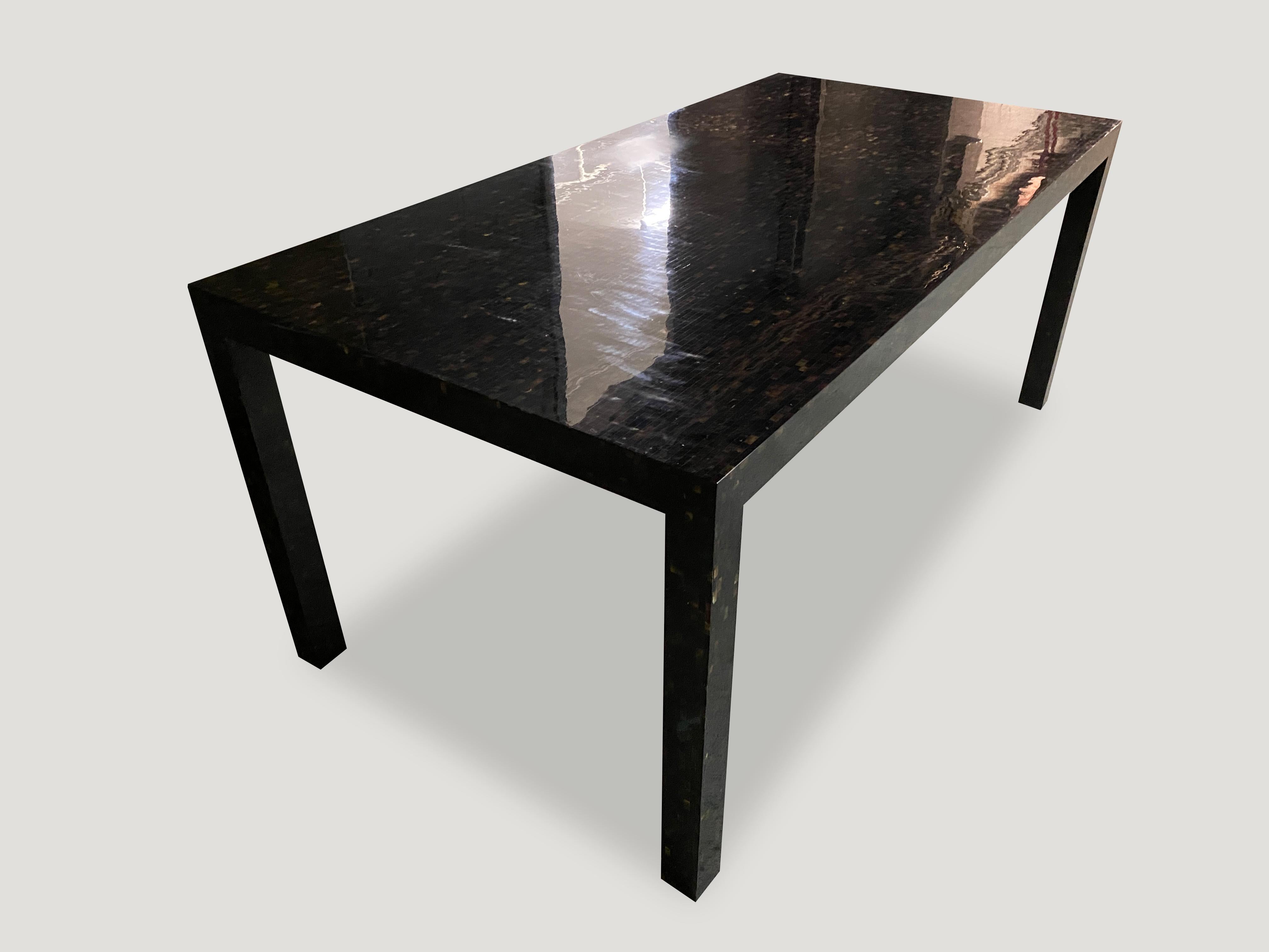 Andrianna Shamaris Pen Shell Inlaid Parsons Table 1