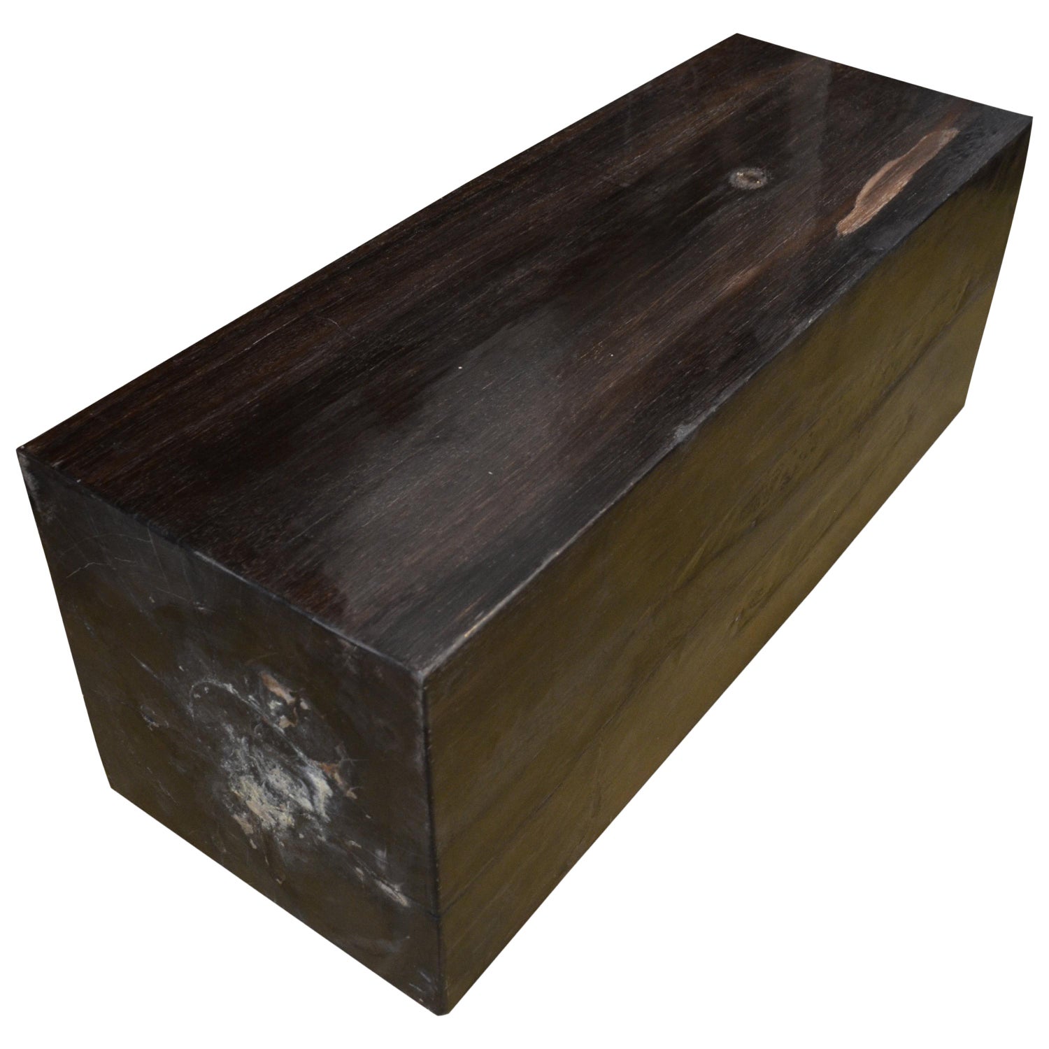 Andrianna Shamaris Petrified Wood Log Bench For Sale At 1stdibs