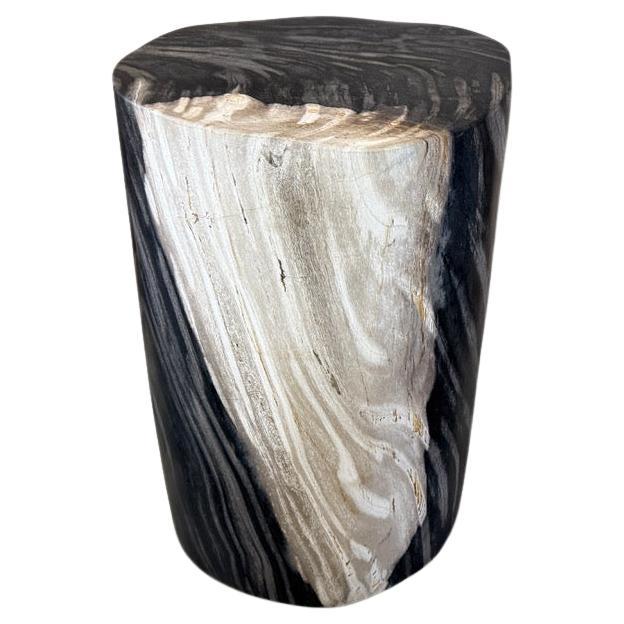 Table d'appoint en bois pétrifié Andrianna Shamaris, Design Modern/One en vente