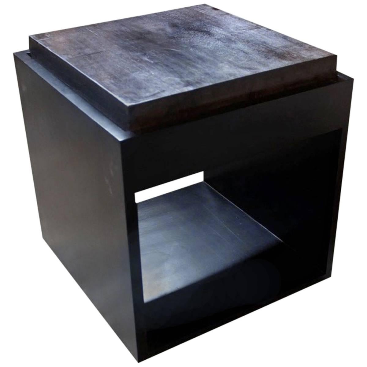 Andrianna Shamaris Petrified Wood Slab with Modern Base
