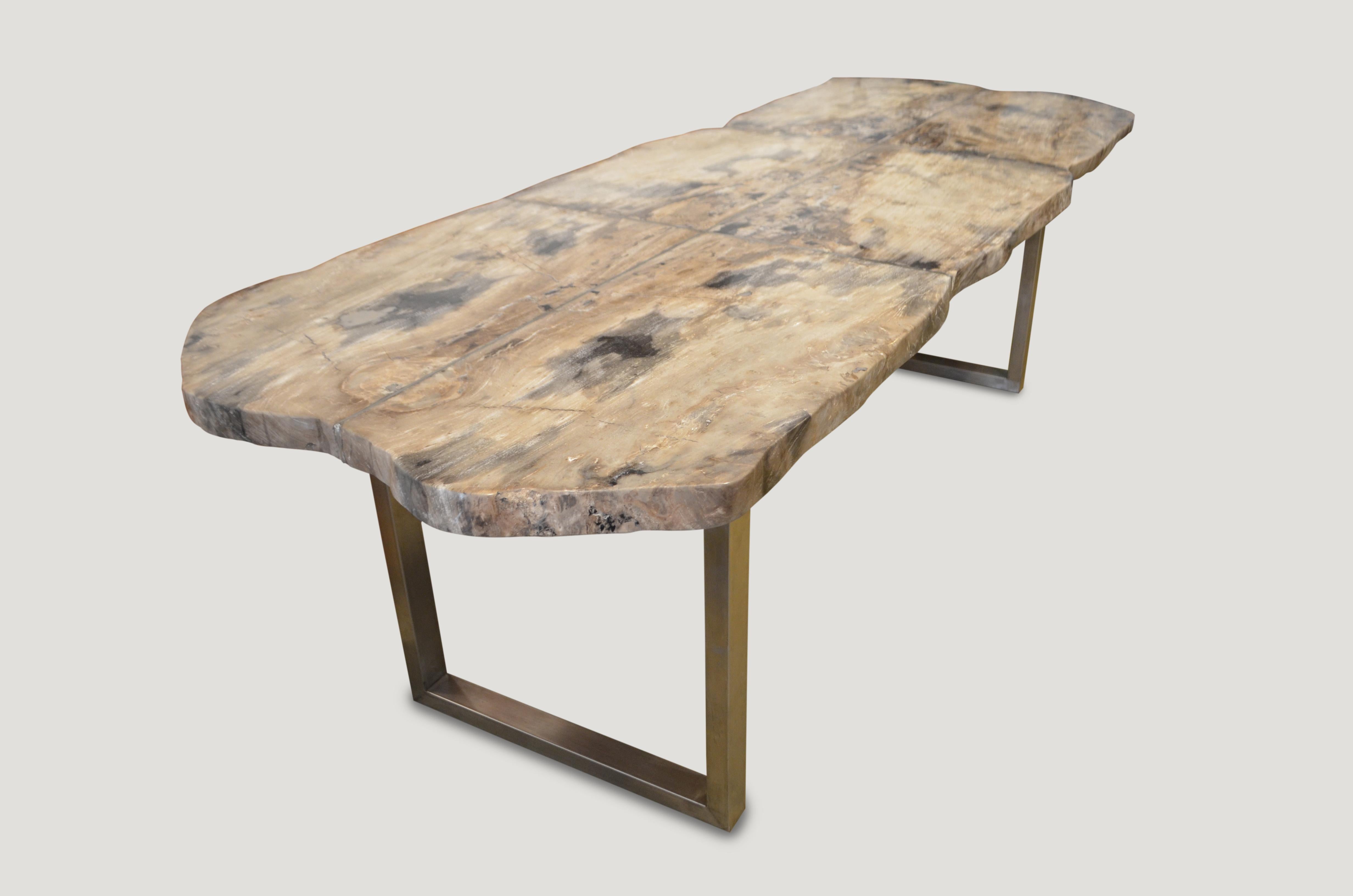 petrified wood dining table for sale