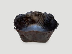 Polished Buffalo Hide Container