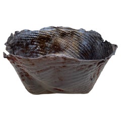 Contenitore in pelle di bufalo lucidata