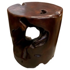 Andrianna Shamaris Polished Teak Wood Organic Side Table