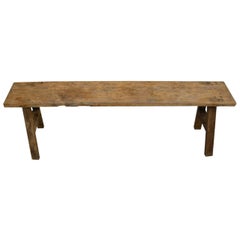 Andrianna Shamaris Primitive Wabi Sabi Teak Wood Bench or Shelf