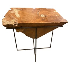 Andrianna Shamaris Pyramid Console, Pedestal or Large Side Table