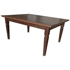 Vintage Andrianna Shamaris Raffles Teak Wood Dining Table