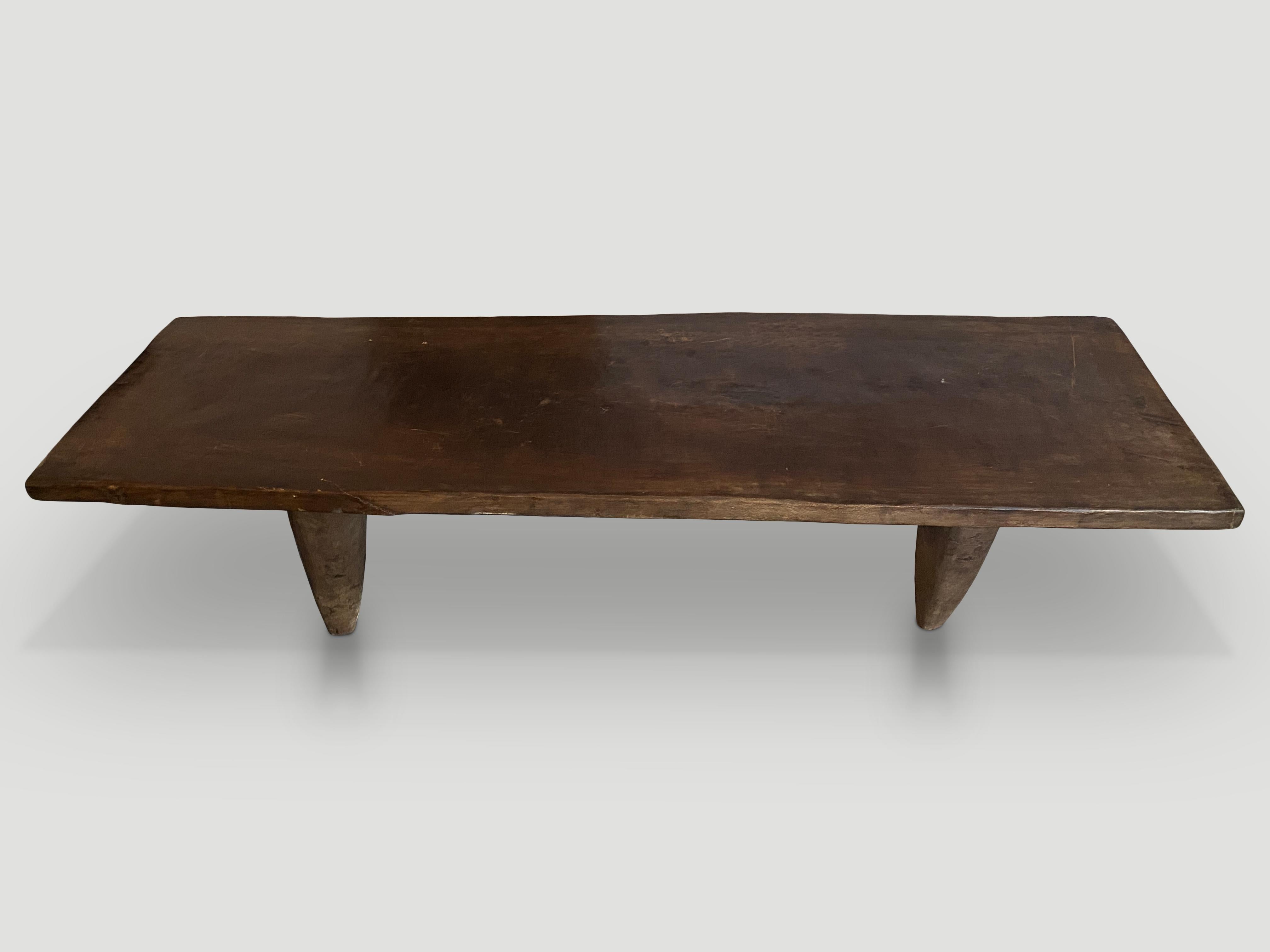 Ivorian Andrianna Shamaris Rare Antique African Senufo Coffee Table