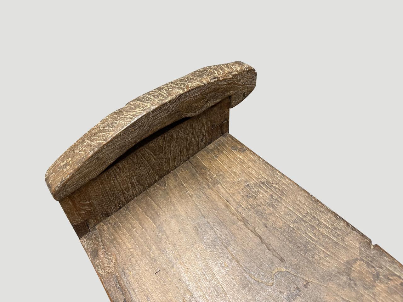Wood Andrianna Shamaris Rare Antique Bench
