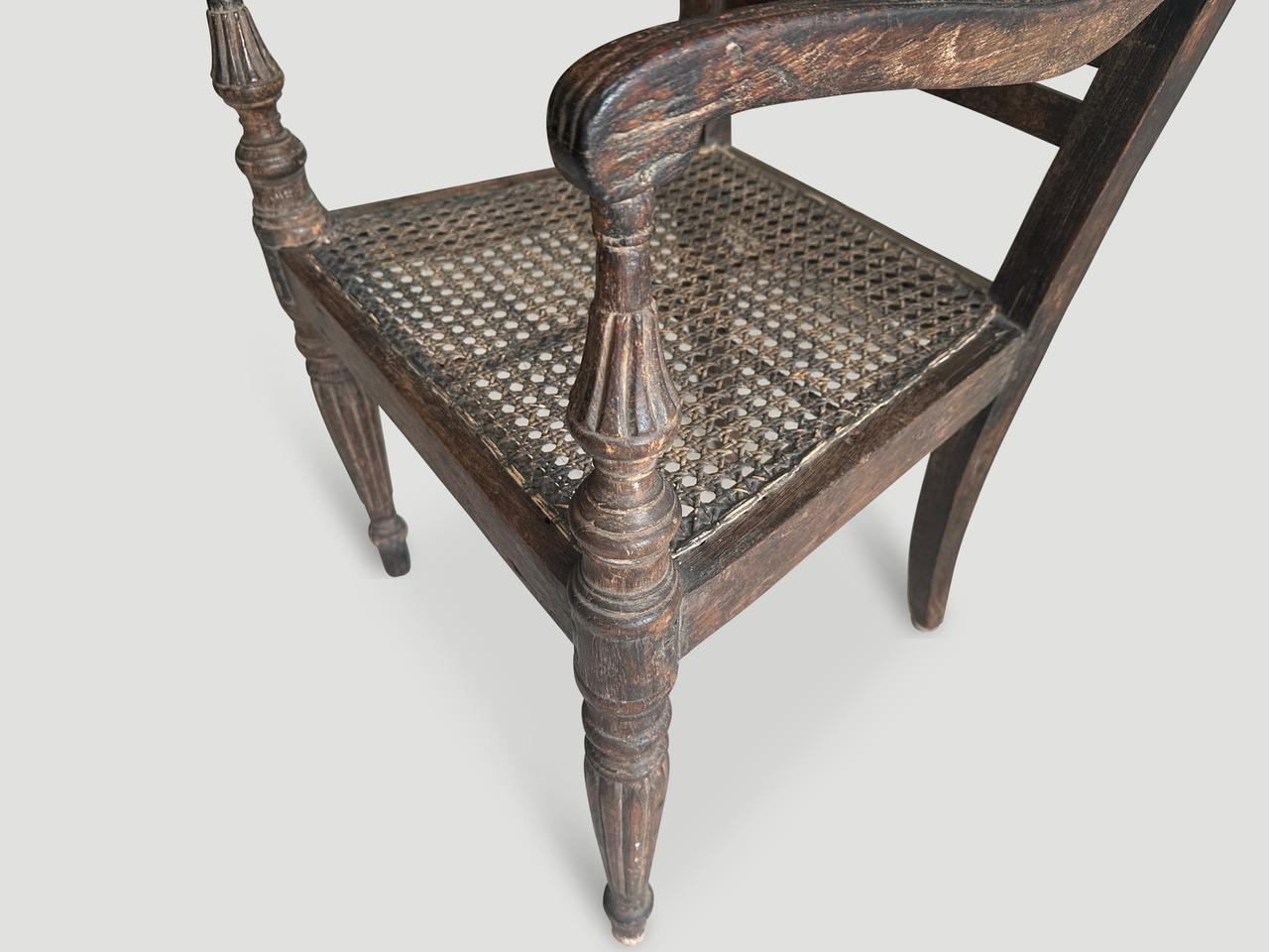 Rare Antique Raffles Arm Chair In Excellent Condition For Sale In New York, NY