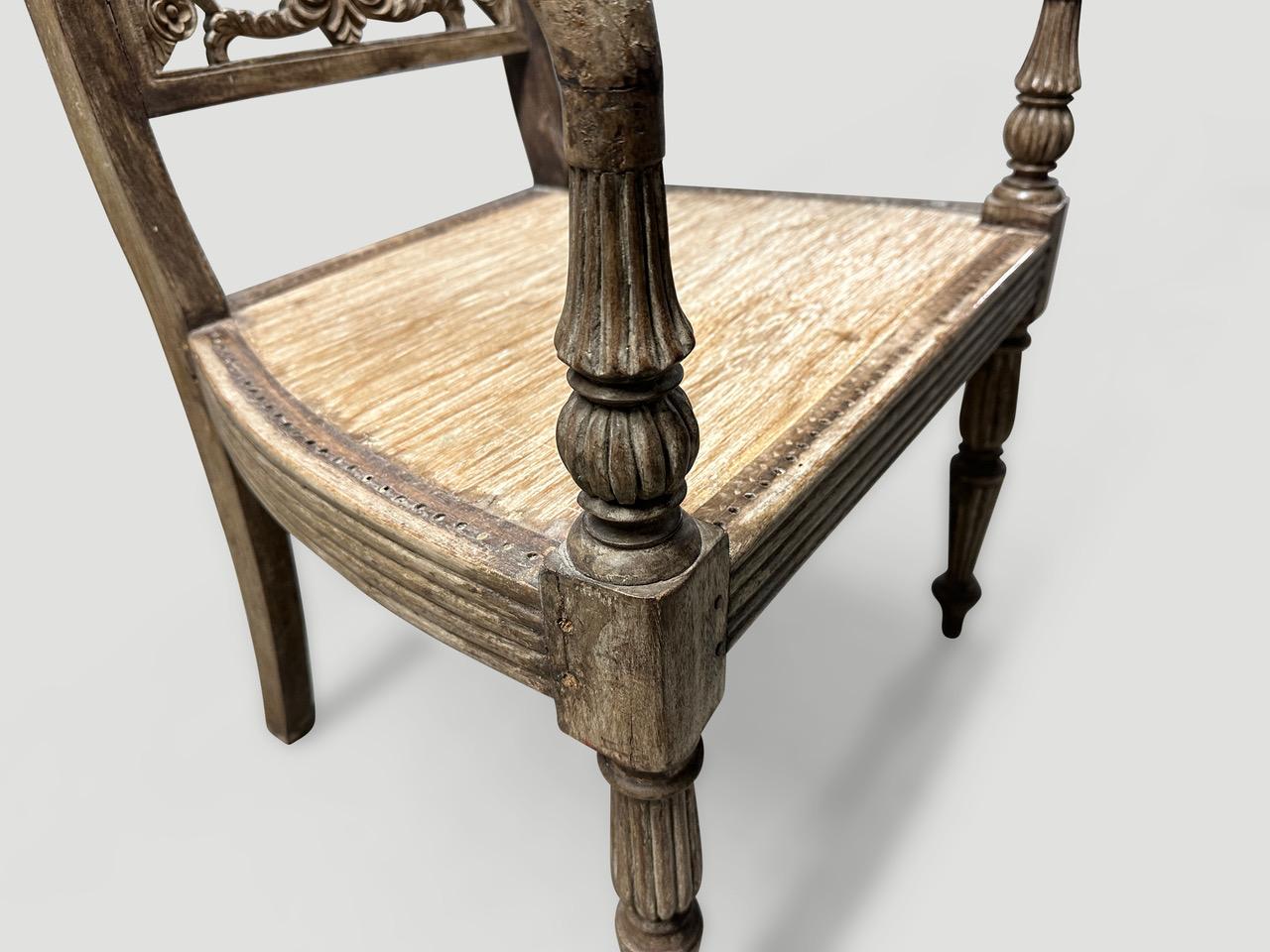 Rare Antique Raffles Arm Chair In Excellent Condition For Sale In New York, NY