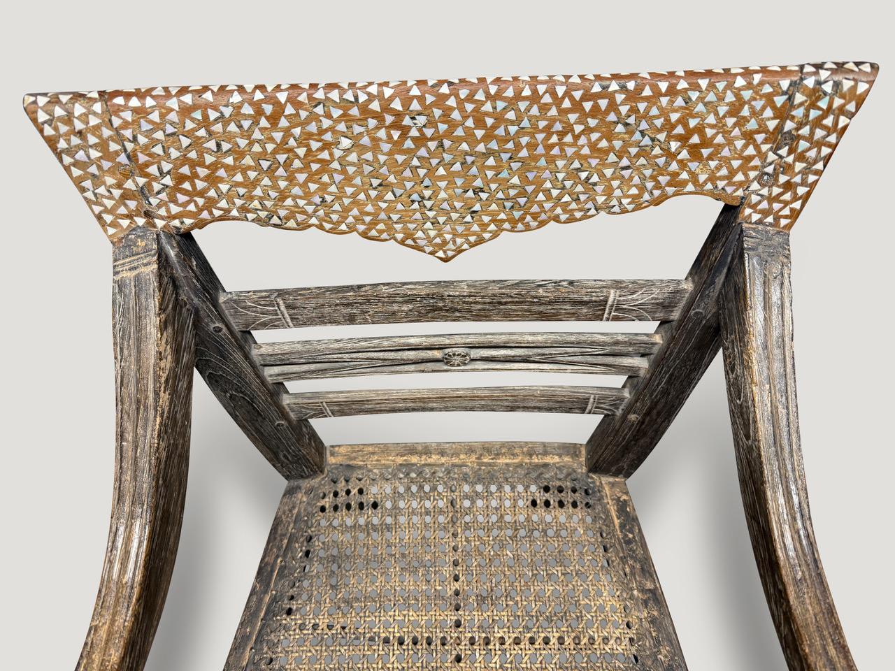 Andrianna Shamaris Rare Antique Raffles Arm Chair For Sale 1